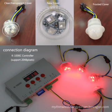 IP67 Waterproof DC12V UCS1903 27mm or 20mm hole SMD 5050 26mm LED Pixel Light